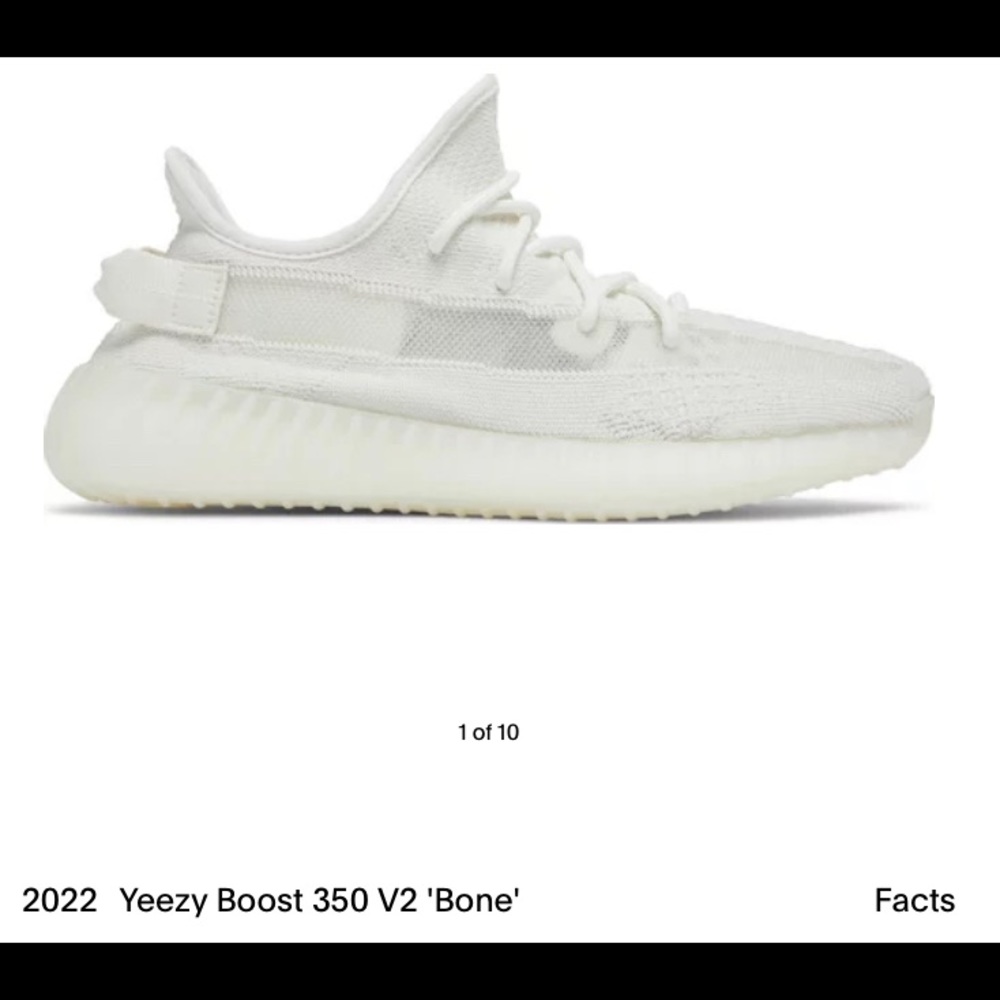 Adidas Yeezy 350 V2 Bone 10.5 - new